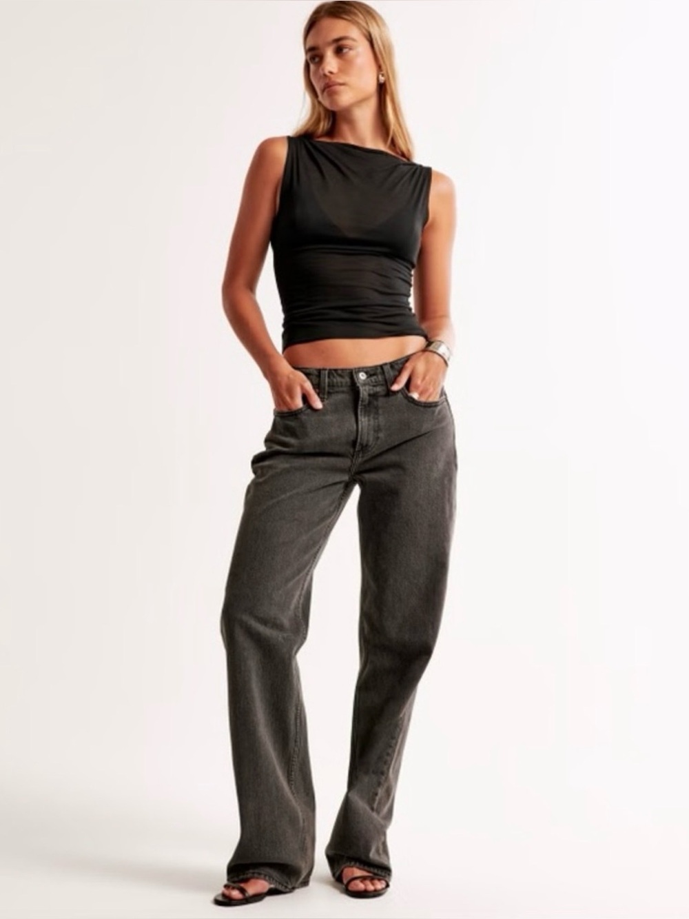 Abercrombie & Fitch Baggy low rise Jeans